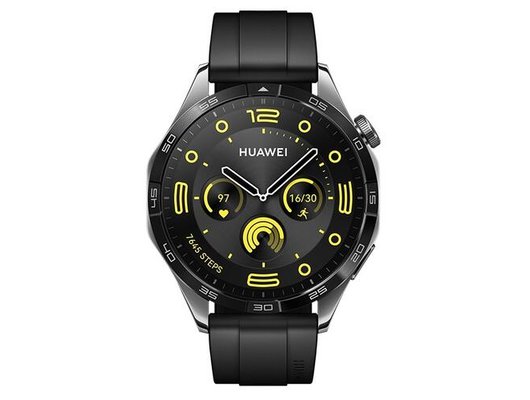 Смарт часы HUAWEI WATCH GT 4 BLACK FLUOROELASTOMER STRAP (PHOINIX-B19F)